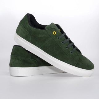 Zapatillas de serraje verde para hombre | Modelo Silverstone | Legends of Road