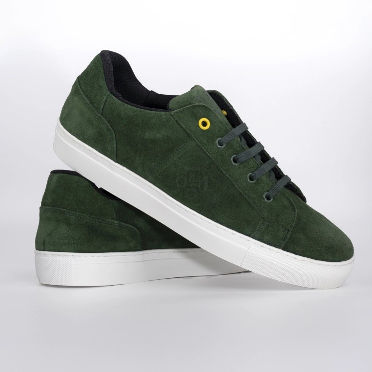 Zapatillas de serraje verde para hombre | Modelo Silverstone | Legends of Road