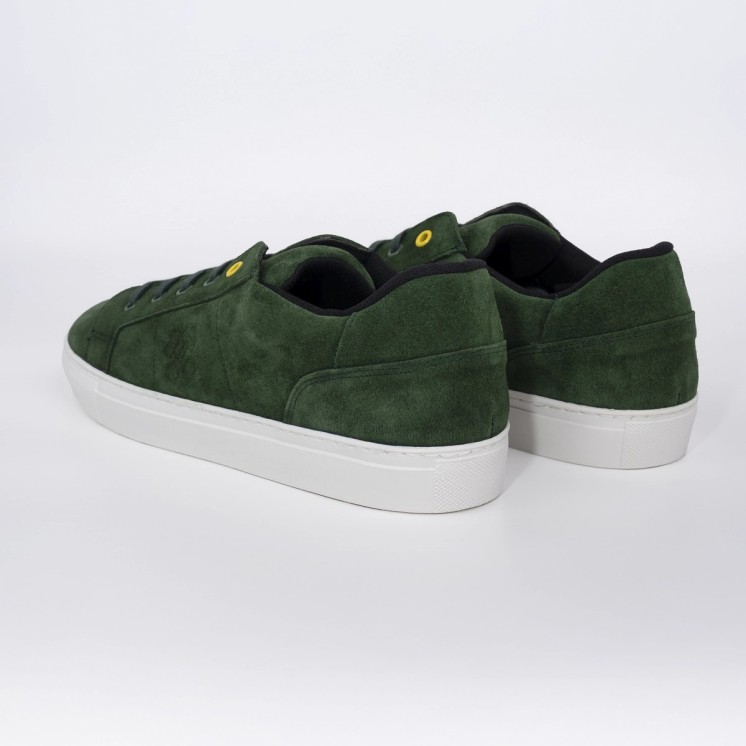 Zapatillas de serraje verde para hombre | Modelo Silverstone | Legends of Road