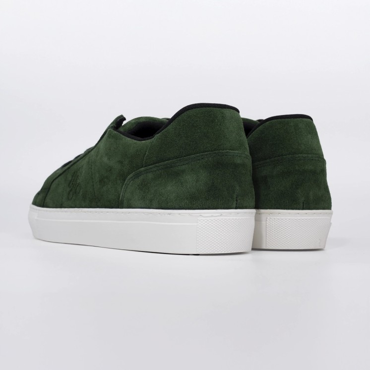 Zapatillas de serraje verde para hombre | Modelo Silverstone | Legends of Road