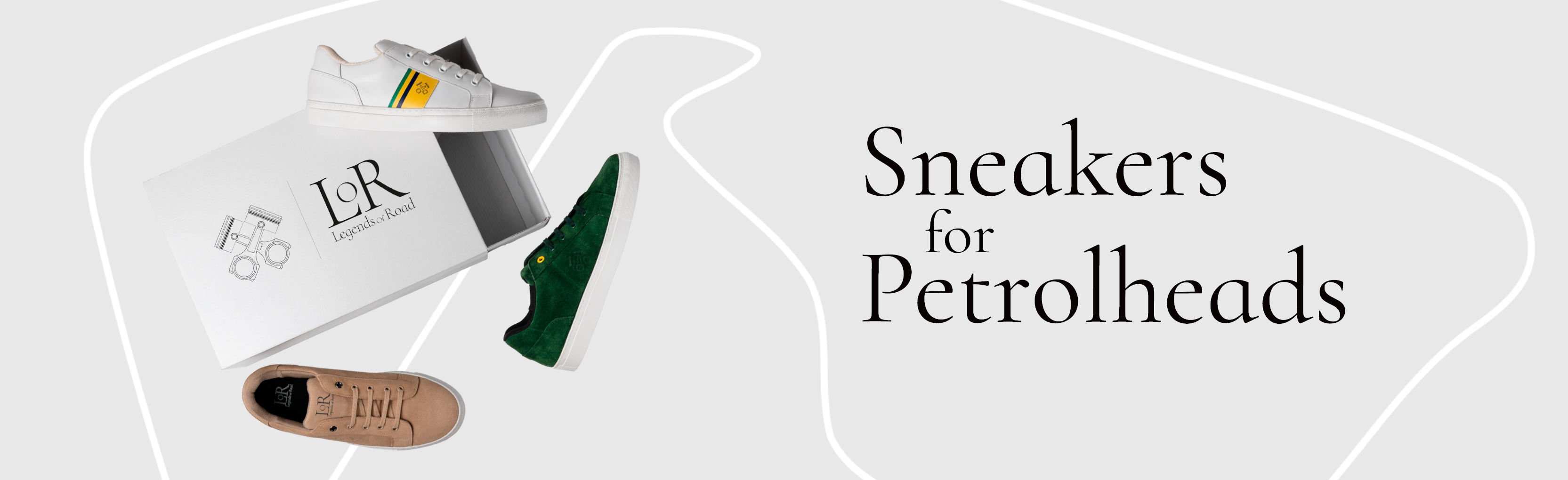 Zapatillas de piel y serraje para hombre inspiradas en leyendas del motor